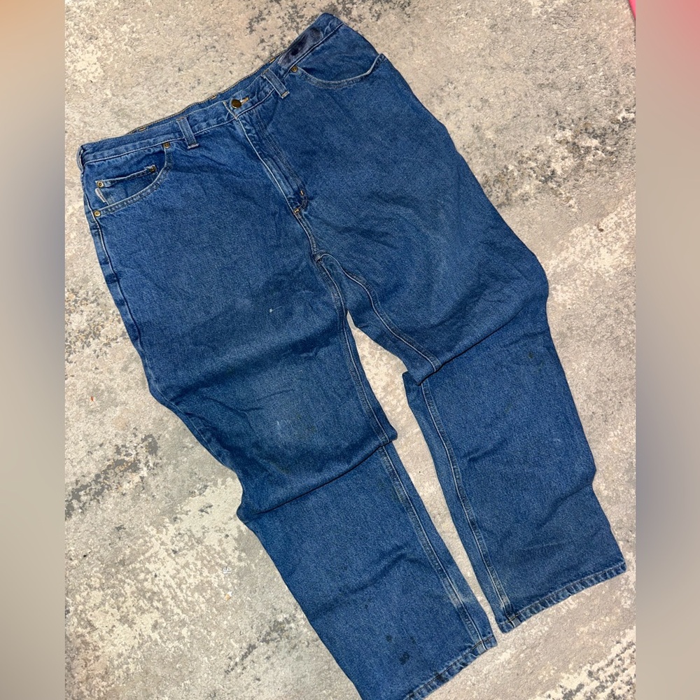 Carhartt Men's Relaxed Fit Blue Jeans